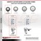 Service Caster 3 Inch Black Poly Wheel Swivel 3/4 Inch Square Stem Caster Set with Brake SCC SCC-SQ20S314-PPUB-BLK-TLB-34-4 - alternate 2